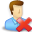 user,blue,delete,del,remove,account,profile,people,human icon