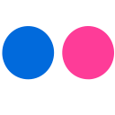 flickr, media, photos svg vector icon
