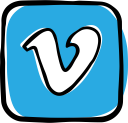 communication, media, network, social, social media, vimeo, web svg vector icon