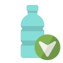 plastic,bottle,down icon
