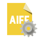 file,format,aiff,gear icon