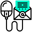 data, email, file, letter, mail, mouse svg vector icon