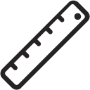 measure, measurements, ruler, scale svg vector icon