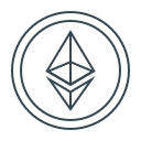 cryptocurrency, eth, ethereum, money svg vector icon