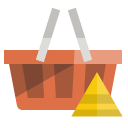 shopping,basket,pyramid icon