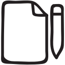 document, draft, edit, file, format, pencil, write svg vector icon