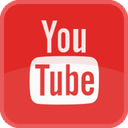 film, movie, play, player, red, square, tube, tv, video, youtube icon
