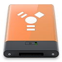 firewire, orange, w icon