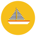 boat, sail, sailing, water, yacht svg vector icon