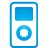 basic, blue, ipod icon