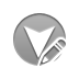 arrowhead,down,pencil icon