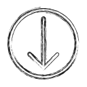 down, move, productivity, shape, social svg vector icon