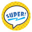 comics, hero, layer, photo, sticker, super, word svg vector icon