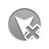 arrowhead,down,cross icon