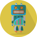 android, launch, mascot, mechanical, metal, robot, robot expression, robotic, space, technology svg vector icon