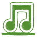 green, itunes, music, note, tone icon