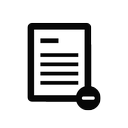 delete, document, file, page, paper icon