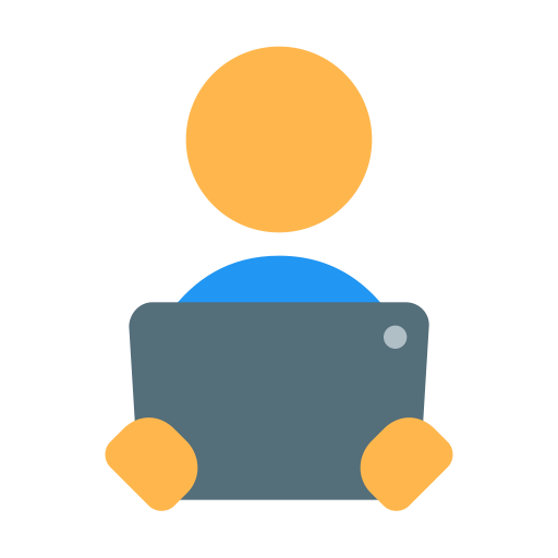 Reading Ebook svg vector icon