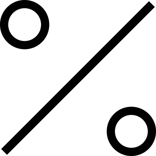 Percent svg vector icon