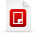 document, file, paper, red icon