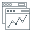 analysis, analytics, chart, graph, report, seo svg vector icon