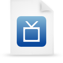 blue, document, file, paper icon