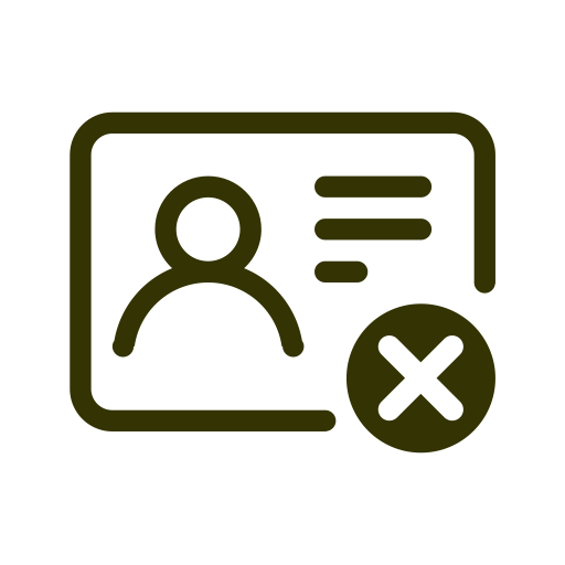 Yly Authentication Failed svg vector icon