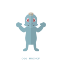 fight, kanto, machop, pokemon svg vector icon
