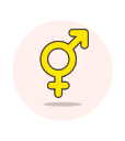 bisexual, sign svg vector icon