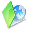 folder,web,green icon