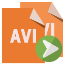 file,format,avi,right icon