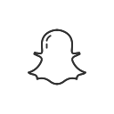 ghost, label, logo, snapchat svg vector icon