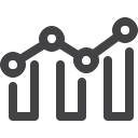 analyze, bar, chart, data, graph, profit, seo svg vector icon
