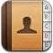 adress book, contacts icon