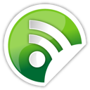green, rss icon