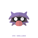 kanto, pokemon, shellder, water svg vector icon