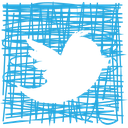 media, pen, sketch, social, twitter icon