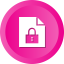 document, file, lock, locked, protect, secure, security svg vector icon
