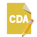 file,format,cda,pencil icon
