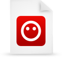 document, file, paper, red icon