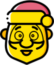 christmas, father christmas, santa, xmas svg vector icon