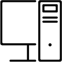 computer, desktop, pc, system icon