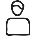 avatar, boy, man, person, single, talk, user svg vector icon