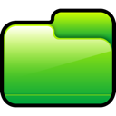 closed, folder, green icon