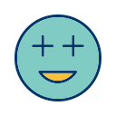 emot, face, positive, smiley svg vector icon