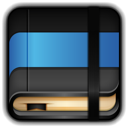 blue, moleskine icon