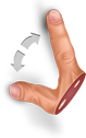 expand, gesture icon