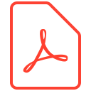 acrobat, adobe, document, file, pdf, pdf , reader svg vector icon