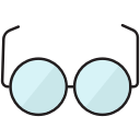 education, glasses, reading svg vector icon