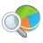 pie,chart,search,graph,find,seek icon